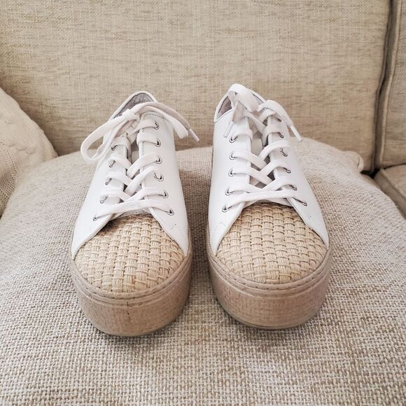 Vince Camuto Calitrie Platform Jute-Toe Sneakers Sz 8 - Picture 8 of 16